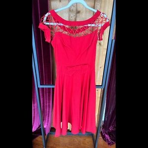 Tatyana brand red vintage inspired dress